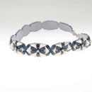 FENDI Strap You Shoulder Strap Leather Blue Auth hk2501-5