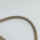 CELINE Trapeze Hand Bag Leather 2way Beige Silver Auth hk2502-8