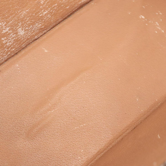 CELINE Macadam Canvas Hand Bag PVC Leather Brown Gold Auth hk2512