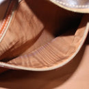 CELINE Macadam Canvas Hand Bag PVC Leather Brown Gold Auth hk2512-11