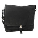 PRADA Shoulder Bag Nylon Black Silver Auth hk2516-1