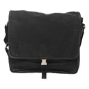 PRADA Shoulder Bag Nylon Black Silver Auth hk2516-13