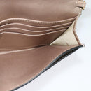 Christian Dior Saddle Chain Wallet Leather Brown Gold Auth hk2524-19