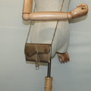 Christian Dior Saddle Chain Wallet Leather Brown Gold Auth hk2524-23