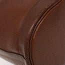 Burberrys Shoulder Bag Leather Brown Gold Auth hk2525-14