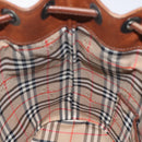 Burberrys Shoulder Bag Leather Brown Gold Auth hk2525-19