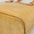 LOUIS VUITTON Monogram Vernis Houston Hand Bag Beige M91004 LV Auth hk2531-15