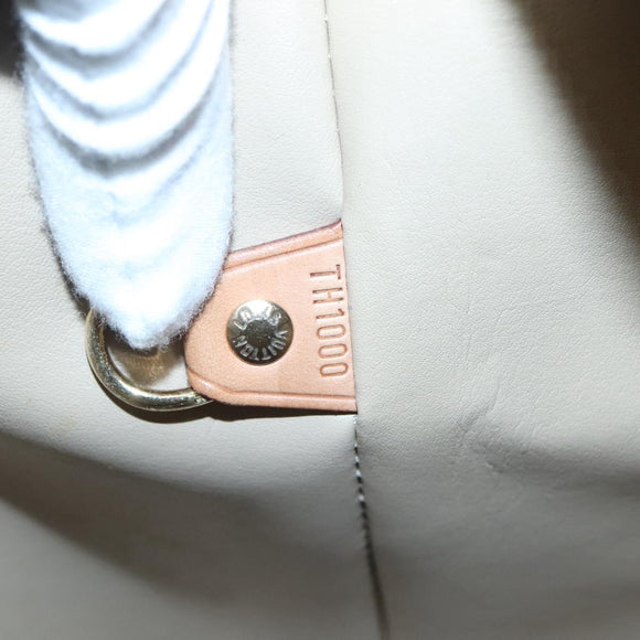 LOUIS VUITTON Monogram Vernis Houston Hand Bag Beige M91004 LV Auth hk2531