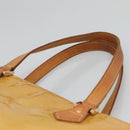 LOUIS VUITTON Monogram Vernis Houston Hand Bag Beige M91004 LV Auth hk2531-8