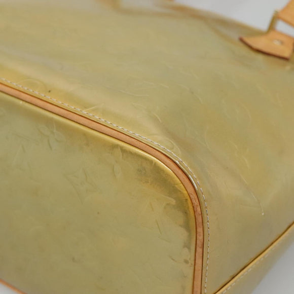 LOUIS VUITTON Monogram Vernis Houston Hand Bag Gris M91053 LV Auth hk2532