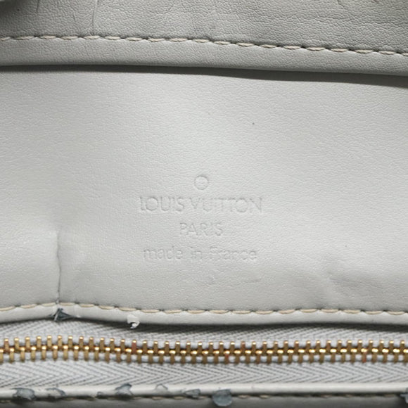LOUIS VUITTON Monogram Vernis Houston Hand Bag Gris M91053 LV Auth hk2532