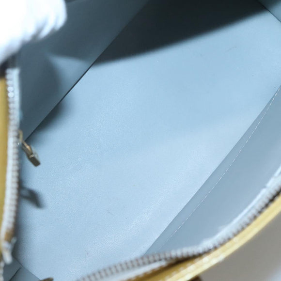 LOUIS VUITTON Monogram Vernis Houston Hand Bag Gris M91053 LV Auth hk2532