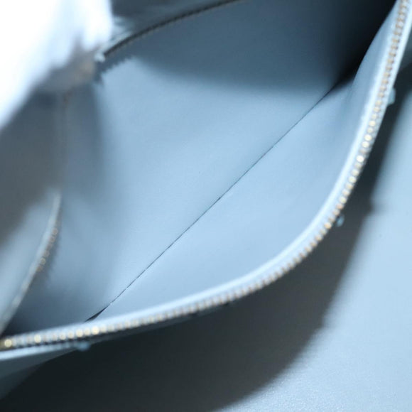 LOUIS VUITTON Monogram Vernis Houston Hand Bag Gris M91053 LV Auth hk2532