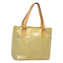 LOUIS VUITTON Monogram Vernis Houston Hand Bag Gris M91053 LV Auth hk2532-1