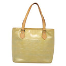 LOUIS VUITTON Monogram Vernis Houston Hand Bag Gris M91053 LV Auth hk2532-13