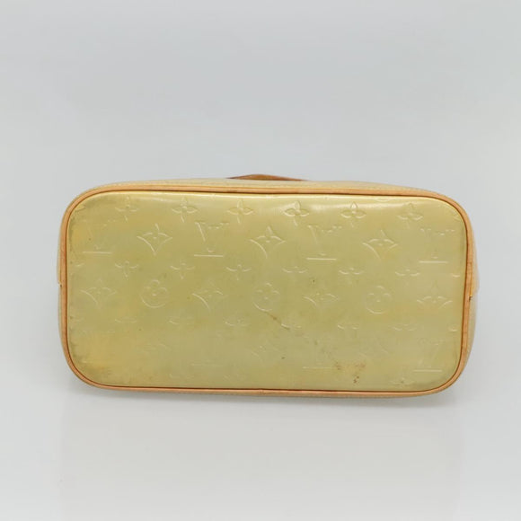 LOUIS VUITTON Monogram Vernis Houston Hand Bag Gris M91053 LV Auth hk2532