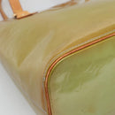 LOUIS VUITTON Monogram Vernis Houston Hand Bag Baby Blue M91005 LV Auth hk2533-14