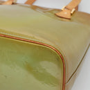 LOUIS VUITTON Monogram Vernis Houston Hand Bag Baby Blue M91005 LV Auth hk2533-15