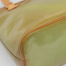 LOUIS VUITTON Monogram Vernis Houston Hand Bag Baby Blue M91005 LV Auth hk2533-16