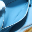 LOUIS VUITTON Monogram Vernis Houston Hand Bag Baby Blue M91005 LV Auth hk2533-20