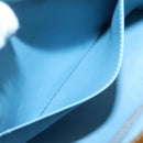 LOUIS VUITTON Monogram Vernis Houston Hand Bag Baby Blue M91005 LV Auth hk2533-21