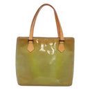 LOUIS VUITTON Monogram Vernis Houston Hand Bag Baby Blue M91005 LV Auth hk2533-2