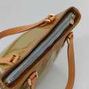 LOUIS VUITTON Monogram Vernis Houston Hand Bag Baby Blue M91005 LV Auth hk2533-6