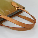 LOUIS VUITTON Monogram Vernis Houston Hand Bag Baby Blue M91005 LV Auth hk2533-7