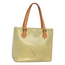 LOUIS VUITTON Monogram Vernis Houston Hand Bag Gris M91053 LV Auth hk2535-1