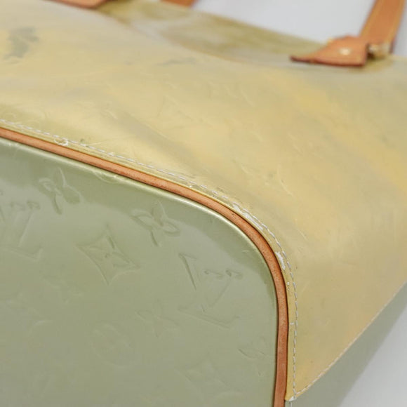 LOUIS VUITTON Monogram Vernis Houston Hand Bag Gris M91053 LV Auth hk2535