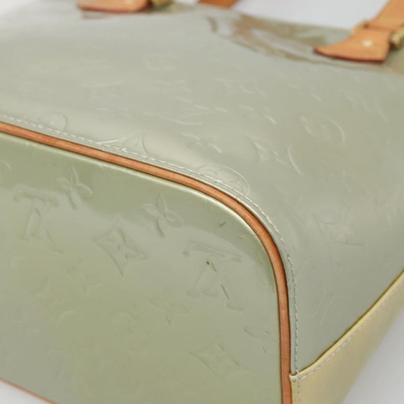 LOUIS VUITTON Monogram Vernis Houston Hand Bag Gris M91053 LV Auth hk2535