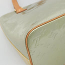 LOUIS VUITTON Monogram Vernis Houston Hand Bag Gris M91053 LV Auth hk2535-16