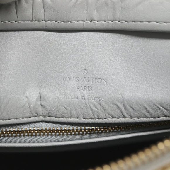 LOUIS VUITTON Monogram Vernis Houston Hand Bag Gris M91053 LV Auth hk2535