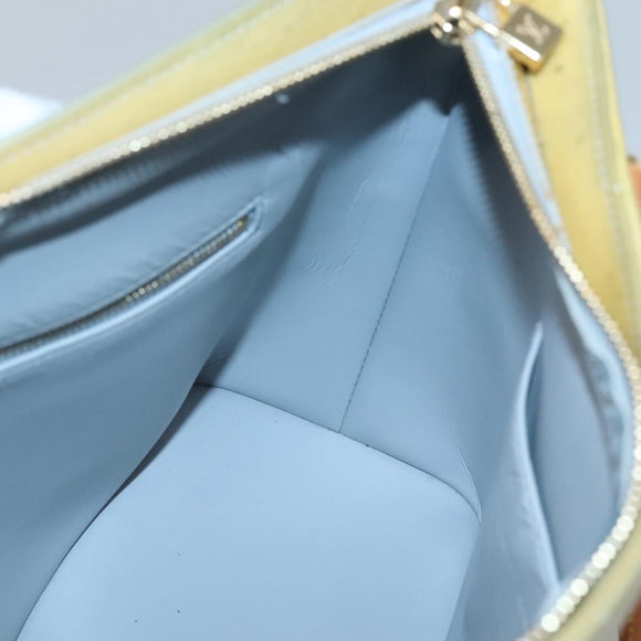 LOUIS VUITTON Monogram Vernis Houston Hand Bag Gris M91053 LV Auth hk2535