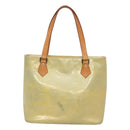 LOUIS VUITTON Monogram Vernis Houston Hand Bag Gris M91053 LV Auth hk2535-13