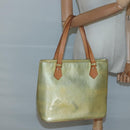 LOUIS VUITTON Monogram Vernis Houston Hand Bag Gris M91053 LV Auth hk2535-22