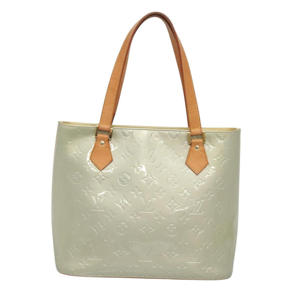 LOUIS VUITTON Monogram Vernis Houston Hand Bag Gris M91053 LV Auth hk2535