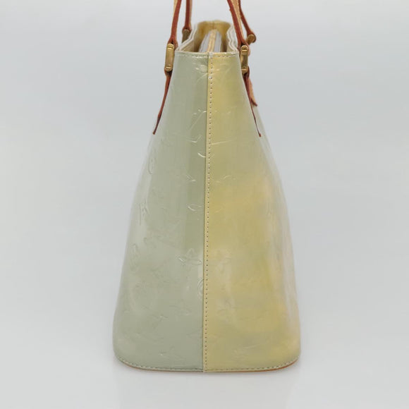 LOUIS VUITTON Monogram Vernis Houston Hand Bag Gris M91053 LV Auth hk2535