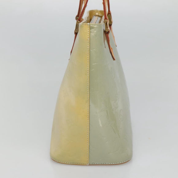 LOUIS VUITTON Monogram Vernis Houston Hand Bag Gris M91053 LV Auth hk2535