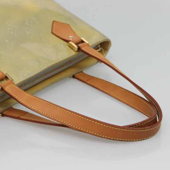 LOUIS VUITTON Monogram Vernis Houston Hand Bag Gris M91053 LV Auth hk2535