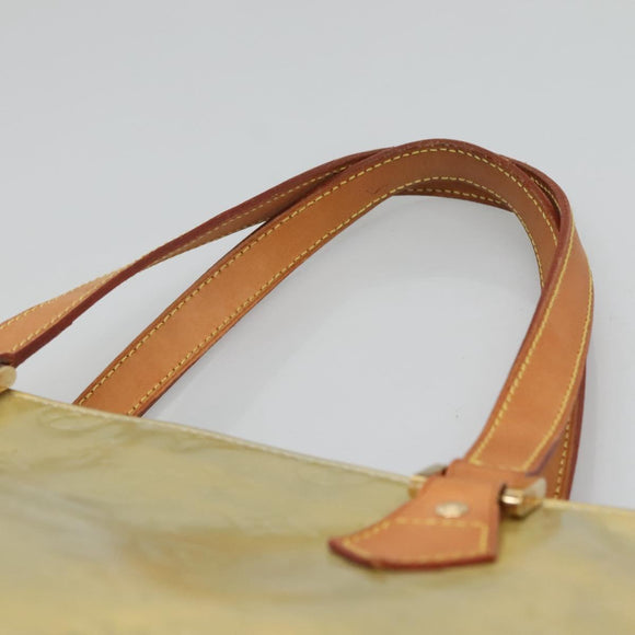 LOUIS VUITTON Monogram Vernis Houston Hand Bag Gris M91053 LV Auth hk2535