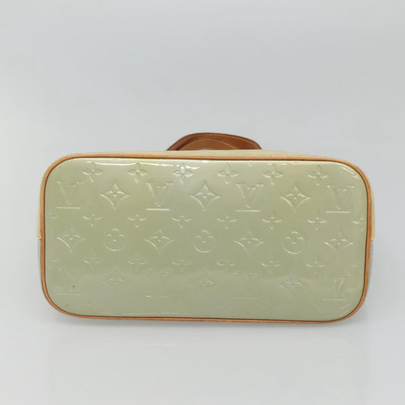 LOUIS VUITTON Monogram Vernis Houston Hand Bag Gris M91053 LV Auth hk2535