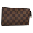 LOUIS VUITTON Damier Ebene Marais  Pouch LV Auth hk2541-1
