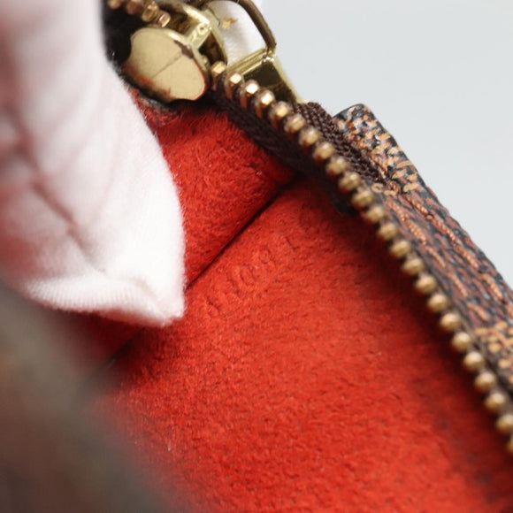 LOUIS VUITTON Damier Ebene Marais  Pouch LV Auth hk2541