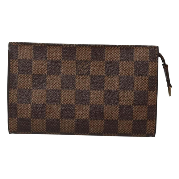LOUIS VUITTON Damier Ebene Marais  Pouch LV Auth hk2541