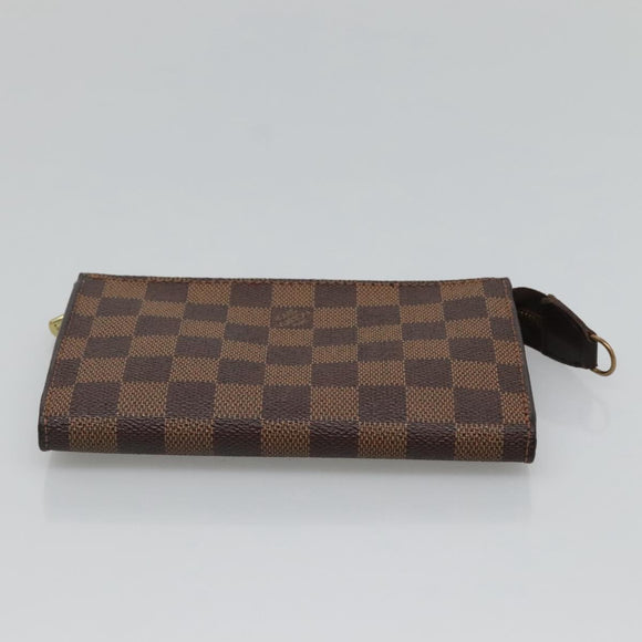 LOUIS VUITTON Damier Ebene Marais  Pouch LV Auth hk2541