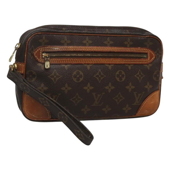 LOUIS VUITTON Monogram Marly Dragonne GM Clutch Bag M51825 LV Auth hk2543