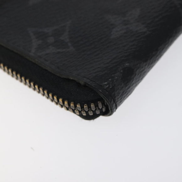LOUIS VUITTON Monogram Eclipse Porte monnaie Jour Coin Purse M63536 Auth hk2554