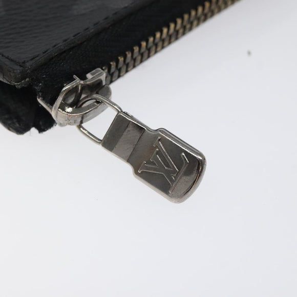 LOUIS VUITTON Monogram Eclipse Porte monnaie Jour Coin Purse M63536 Auth hk2554