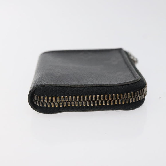 LOUIS VUITTON Monogram Eclipse Porte monnaie Jour Coin Purse M63536 Auth hk2554